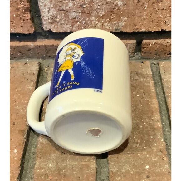 Vintage Morton Salt “When It Rains It Pours” 1956 Coffee Mug 3.5” Tall - Picture 4 of 4